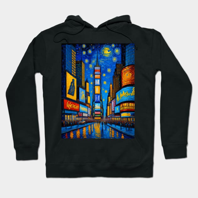 Times Square Hoodie by FUN GOGH